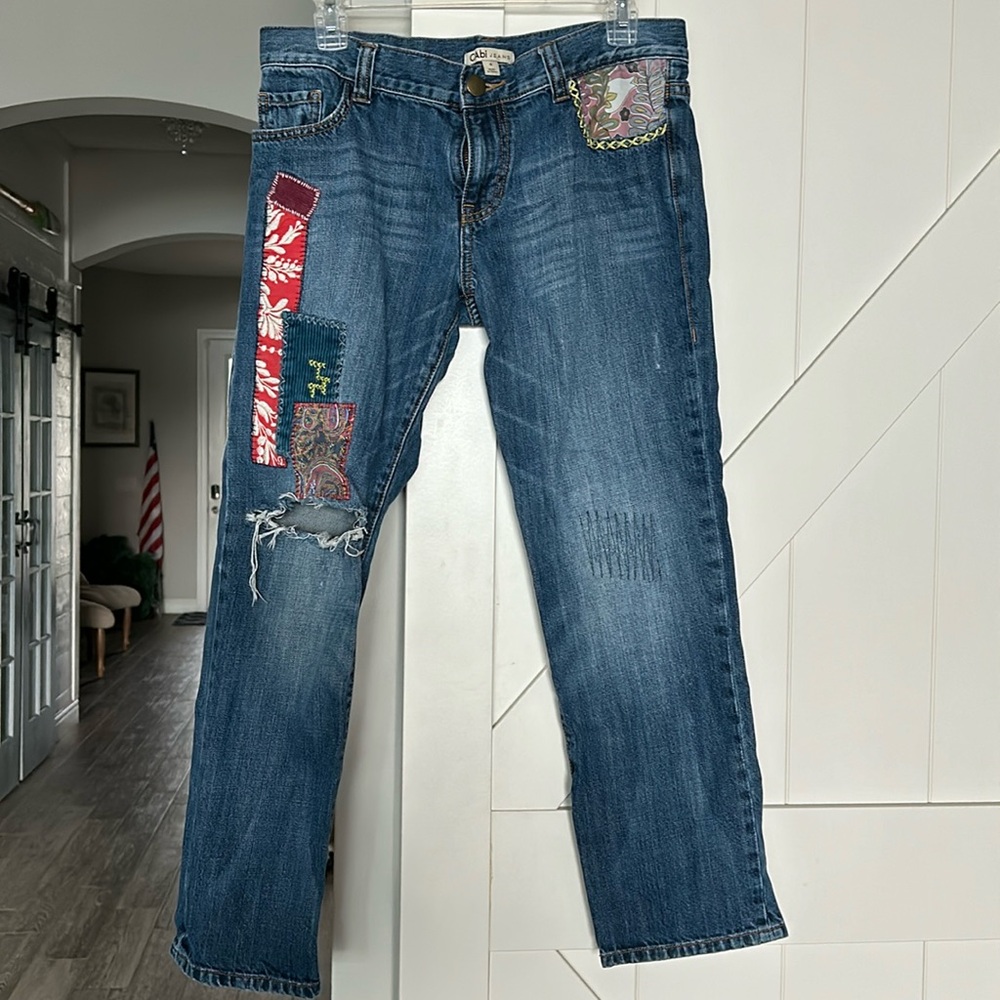 Cabi Capri Patchwork Jeans - image 1